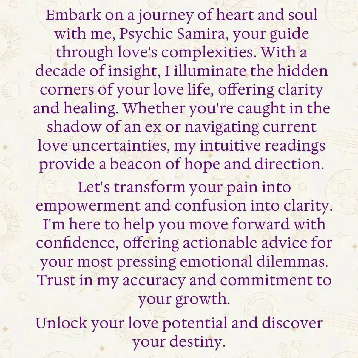 Full Psychic Reading by Samira thumbnail-image-6